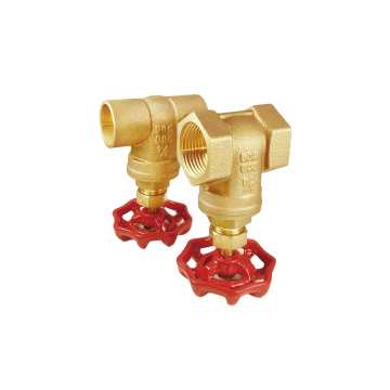 1" NSF CSA standards iron red handwheel lead free material multi turn forging brass gate valves